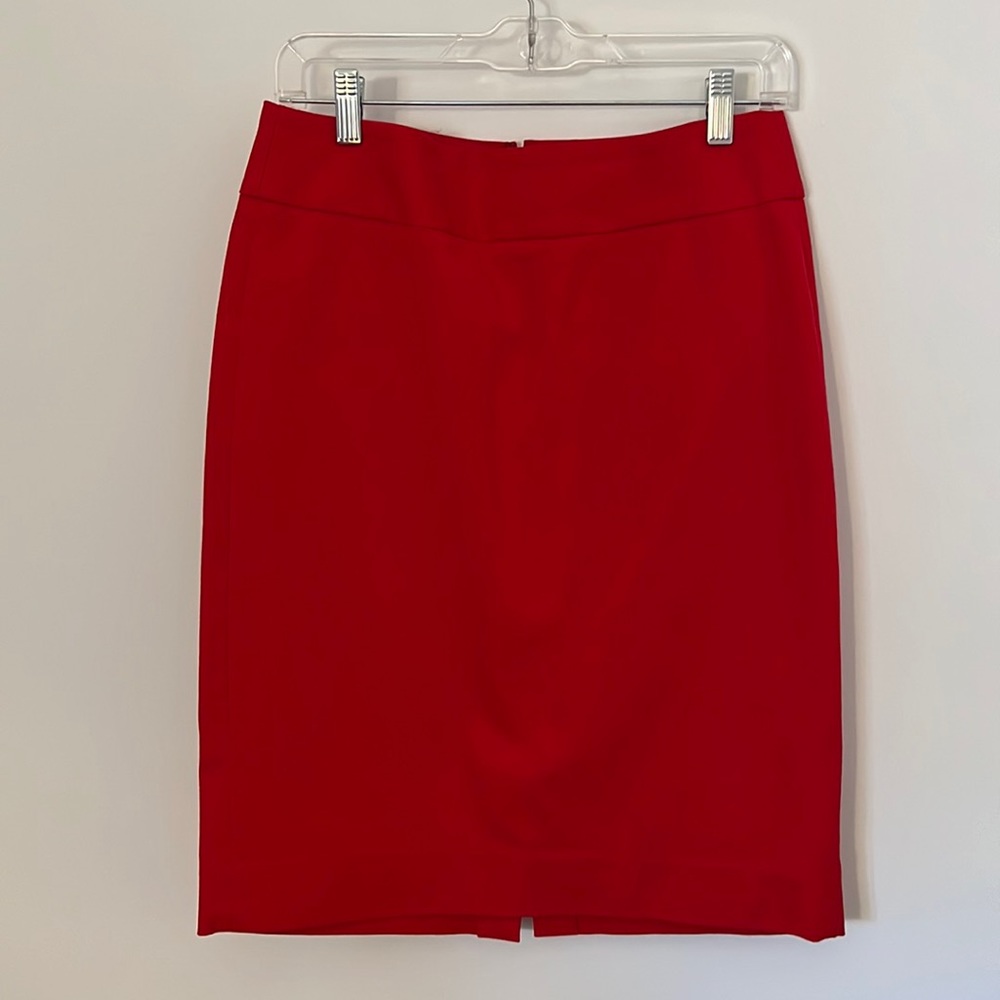 Banana Republic Tomato Red Pencil Skirt